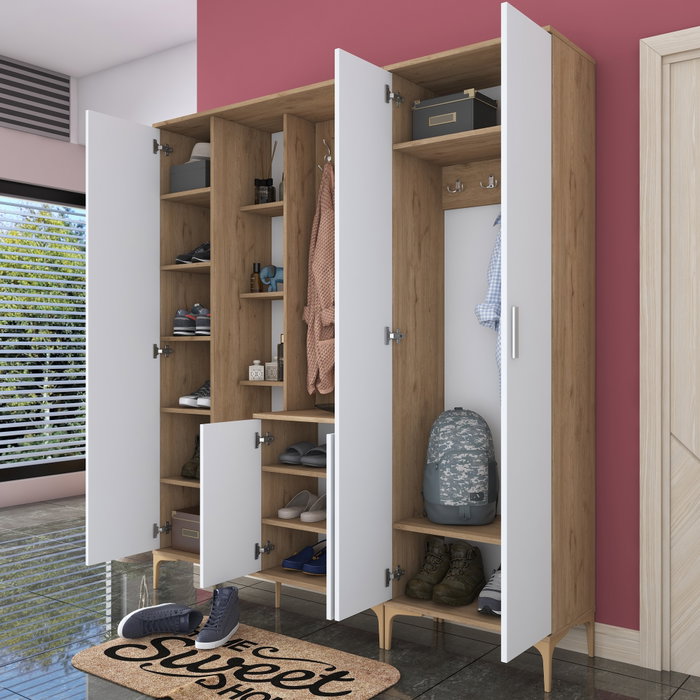 Hanah Home Recibidor EA129 - 2797 Nogal y Blanco
